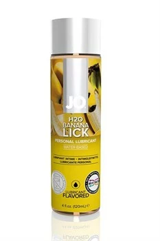 Лубрикант на водной основе с ароматом банана JO Flavored Banana Lick - 120 мл. - фото 73120