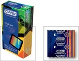 Разноцветные презервативы CONTEX Colour - 12 шт.