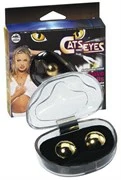 Золотистые вагинальные шарики CATS EYES STEEL LOVE BALLS GOLD