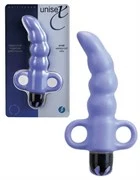 Сиреневый анальный водонепроницаемый вибростимулятор UNISEX CURVED PLUG SMALL PURPLE - 11 см.