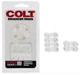 Комплект из 2 прозрачных эрекционных колец COLT Enhancer Rings