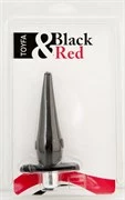 Черная водонепроницаемая вибровтулка Black Red - 12,7 см.