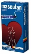 Розовые презервативы Masculan Classic Dotty с пупырышками - 10 шт.