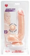 Фаллоимитатор-реалистик Adam s PleasureSkin Cock Light - 19,6 см.