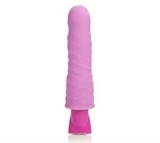 Розовый гнущийся вибромассажёр 10-Function Pleasure Bendie Vibes - 20 см.