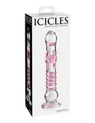 Стеклянный фаллоимитатор ICICLES № 6 - 21,6 см.