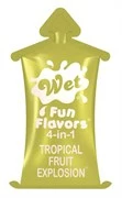 Разогревающий лубрикант Fun Flavors 4-in-1 Tropical Fruit Explosion с ароматом тропических фруктов - 10 мл.