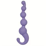 Упругая сиреневая цепочка LAmour Premium Silicone Beaded Probes - 17 см.