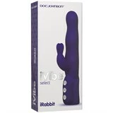 Фиолетовый хай-тек вибромассажер iVibe Select iRabbit - 26 см.