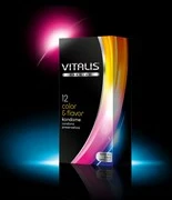 Цветные ароматизированные презервативы VITALIS PREMIUM color flavor - 12 шт.