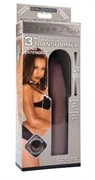 Темная насадка-удлинитель CyberSkin 3 inch Transformer Penis Extension Dark - 19 см.