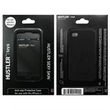 Черный силиконовый чехол HUSTLER для iPhone 4, 4S