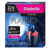 Презерватив Sitabella Platino plus Ураган с усиками - 1 шт.