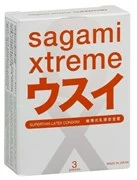 Ультратонкие презервативы Sagami Xtreme SUPERTHIN - 3 шт.