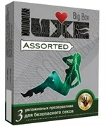 Презервативы LUXE Assorted с различным рельефом - 3 шт.