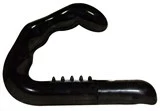 Чёрный стимулятор простаты Ebony Prostate Massager