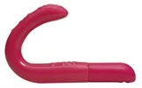 Ярко-розовый вибромассажёр простаты Coarsed Coral Prostate Massager 