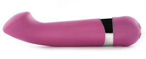 Розовый вибромассажёр для G-стимуляции THE EMILI BIG O G-SPOT - 17,2 см.