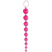 Розовые анальные бусы Sex Please! Sexy Beads - 25 см