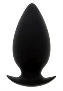 Большая чёрная анальная пробка BOOTYFUL ANAL PLUG LARGE BLACK - 10 см.