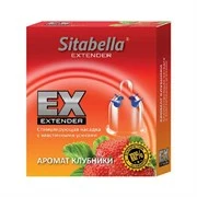 Стимулирующая насадка Sitabella Extender Клубника 