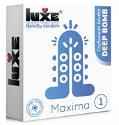 Презерватив Luxe Maxima WHITE Глубинная Бомба - 1 шт.