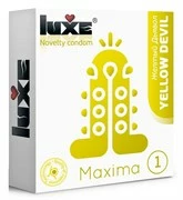 Презерватив Luxe Maxima WHITE Желтый Дьявол - 1 шт.