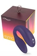 Фиолетовый вибромассажер для пар We-Vibe Sync Purple на радиоуправлении