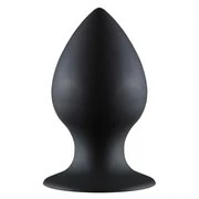 Чёрная анальная пробка Thick Anal Plug Small - 7,8 см.