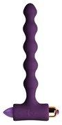 Фиолетовая анальная виброёлочка PETITE SENSATIONS PEARLS PURPLE - 16,9 см.