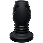 Анальная пробка с тоннелем Kink Wet Works Explore Platinum Premium Silicone Plug 4 - 10,2 см.