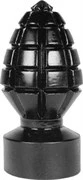 Анальная пробка в виде боеголовки All Black Andreas Dildo - 14,5 см.