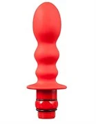 Красная фигурная насадка для душа HYDROBLAST 4INCH BUTTPLUG SHAPE DOUCHE