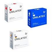 Классические, фруктовые и ультратонкие презервативы Unilatex® (ассорти) - 1 блок