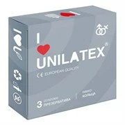 Презервативы с рёбрами Unilatex Ribbed - 1 блок (12 упаковок по 3 презерватива в каждой)